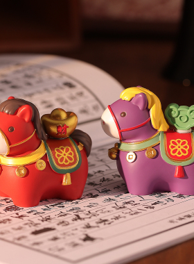 2026马年吉祥物公仔盲盒摆件礼物