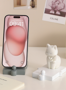 可爱小猫手机支撑架车载桌面