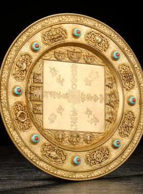 慧宝手工打造铜制曼扎盘