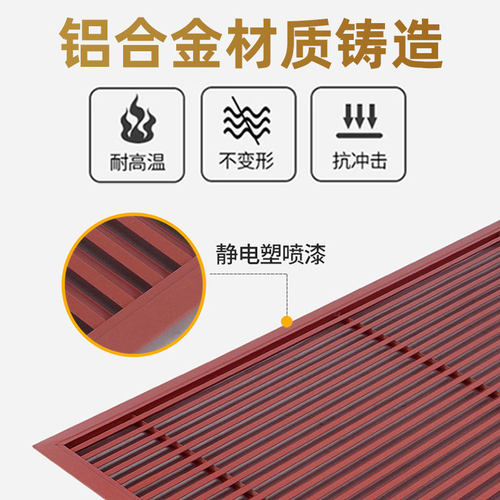 铝合金暖气罩分水器遮挡罩百叶窗通风口格栅散热装饰送卡扣可定制 - 图0