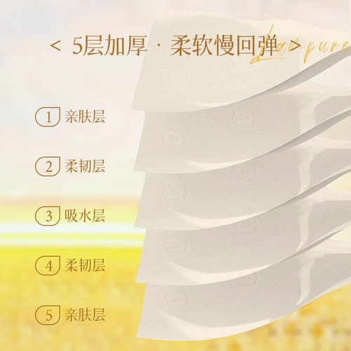 5包抽纸家用实惠装批发卫生纸小包纸巾餐巾纸本色面巾纸擦桌子M - 图1