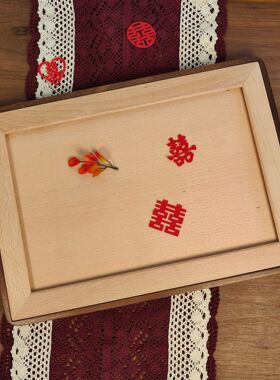 结婚证相框创意摆台实木黑胡桃结婚周年纪念2寸登记照证件领证照