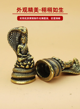 眼睛蛇释迦摩尼佛摆件高级感小众铜工艺品摆摊火爆小商品跨境