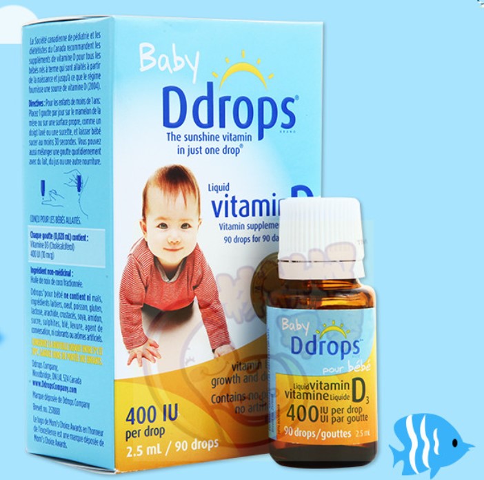 [早产补钙常备]美版Baby D drops婴儿维生素D3滴剂 VD 售出不退换 - 图0