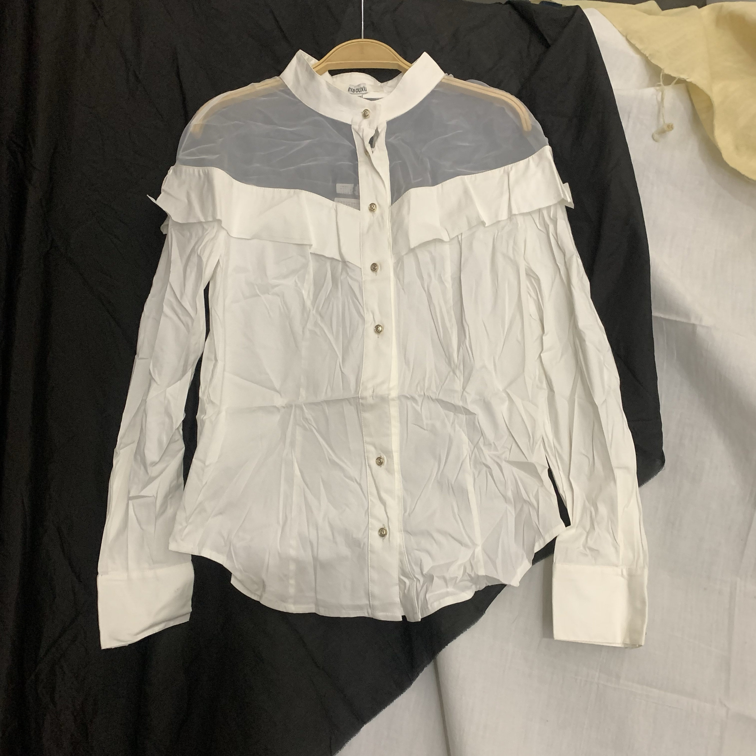 伊华欧秀专柜撤柜秋装复古港风长袖衬衫女宽松慵懒风衬衣领带c15,淘宝优惠券,粉丝福利购,淘宝优惠卷