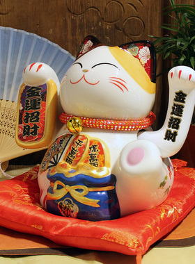 陶瓷电动摇手招财猫福缘猫