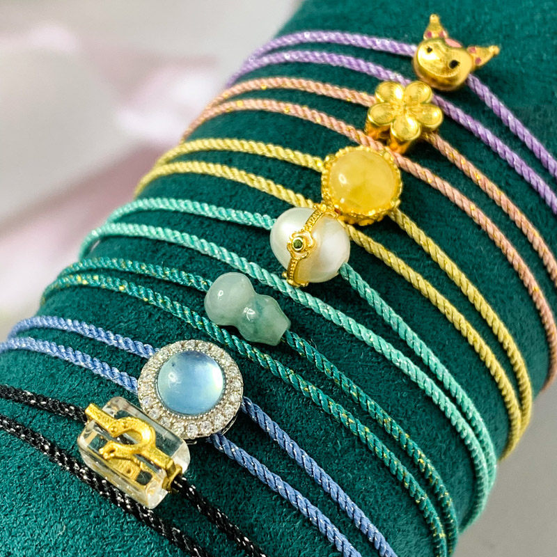 新品高端洒金线编织手绳 转运珠手工编绳手链绳 细绳红绳极细绳子 - 图0