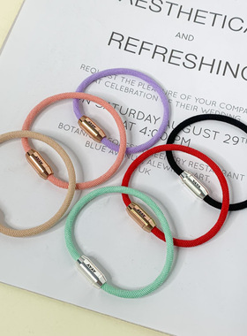 新品驱蚊手链绳彩色弹力手绳百搭