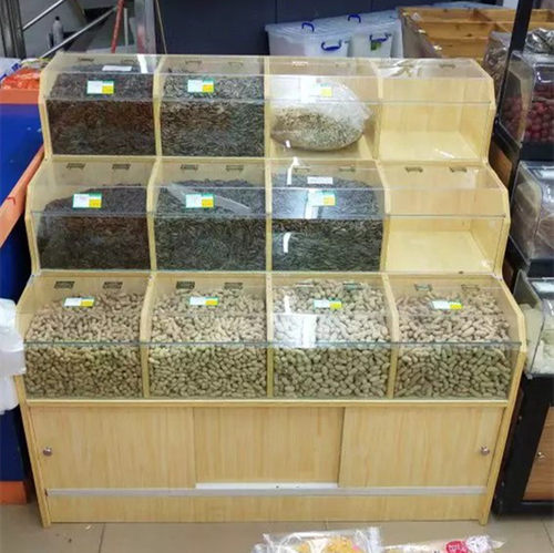 超市米柜米粮桶五谷杂粮柜米斗干果零食散装展示柜粮食米面货架 - 图2