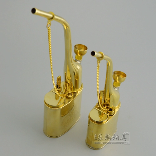 Большой старомодный медный мундштук, латунный маленький кальян