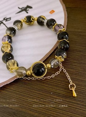 热销批发摆摊手串网红款式不重复手链超仙中国风diy琉璃款