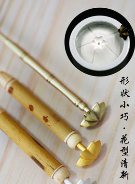 香针铜本色星型顶花材质银款金砂