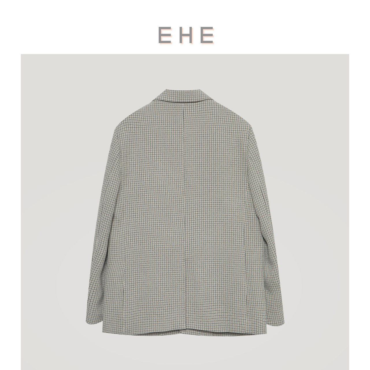 EHE男装千鸟格英伦风西装外套男时尚复古立体修身西服男春夏新款,淘宝优惠券,粉丝福利购,淘宝优惠卷