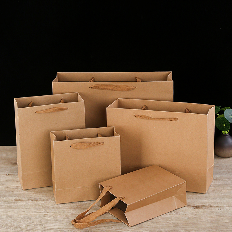 牛皮纸手提袋加厚大袋子茶叶纯手工食品袋礼品袋定制印刷logo加厚,淘宝优惠券,粉丝福利购,淘宝优惠卷