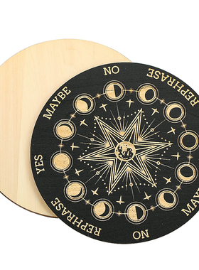 木质圆摆板杯垫家居桌面装饰品