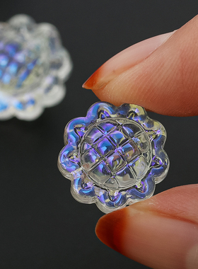 极光色向日葵水晶手工饰品挂件