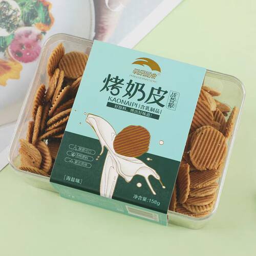 草原晨曲战备粮烤奶皮158克盒装酥脆奶香零食易碎产品介意勿拍 - 图1