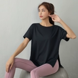 Летняя тонкая одежда для йоги для спортзала, быстросохнущая спортивная футболка с коротким рукавом, для бега, изысканный стиль, по фигуре, впитывает пот и запах, короткий рукав