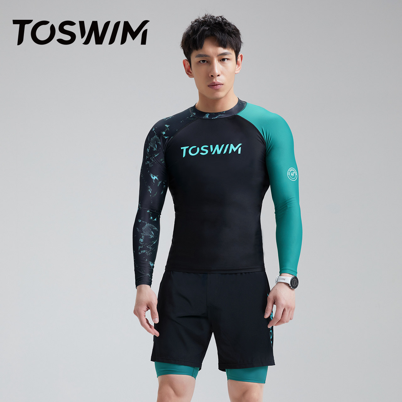 toswim男士防晒速干保暖温泉冲浪服 toswim男士泳衣