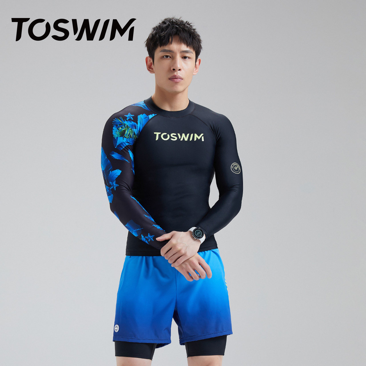 toswim男士防晒速干保暖温泉冲浪服 toswim男士泳衣