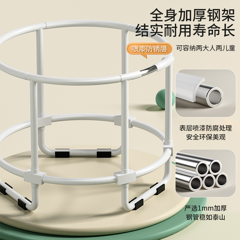 蹦蹦床儿童室内家用小孩宝宝幼儿跳跳床家庭小型蹭蹭床护网弹跳床 - 图2