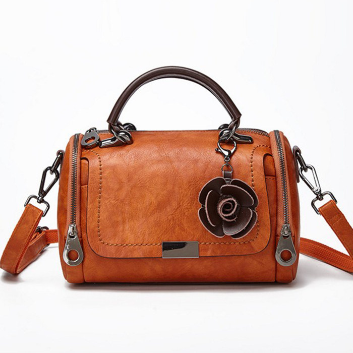 正品牛皮2020新款韩版波士顿枕头包 朵唯名品 香港代购店女士包袋