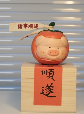 不土原创小木雕祝福礼物