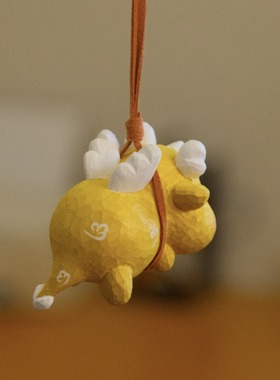 甲辰龙年肥龙在天新品木雕挂件