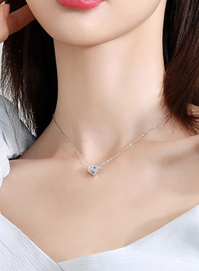 个性简约一鹿有你项链女小众轻奢设计感吊坠锁骨链送女友一件代发