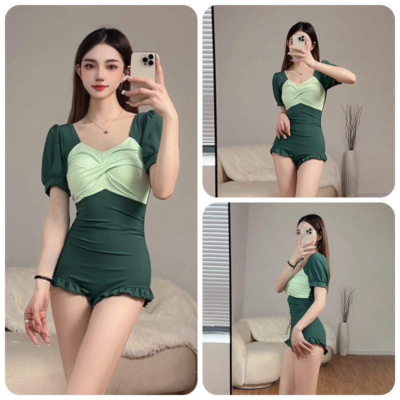【品牌孤品清仓】泳衣女海边遮肚显瘦高级感纯欲度假保守海边性感