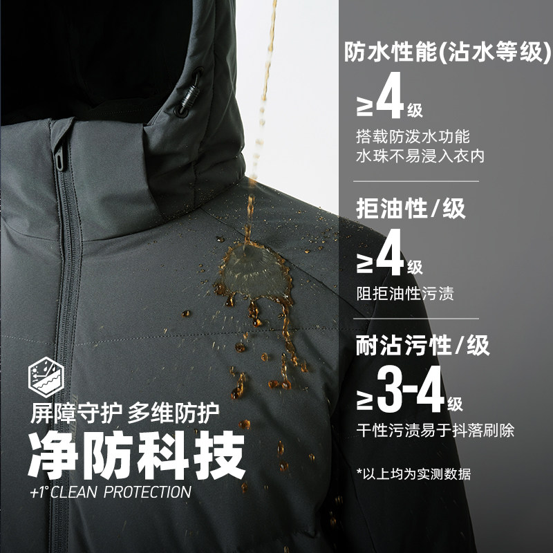 361三防羽绒服男2025冬季新款男款可拆卸连帽外套防水短款加厚