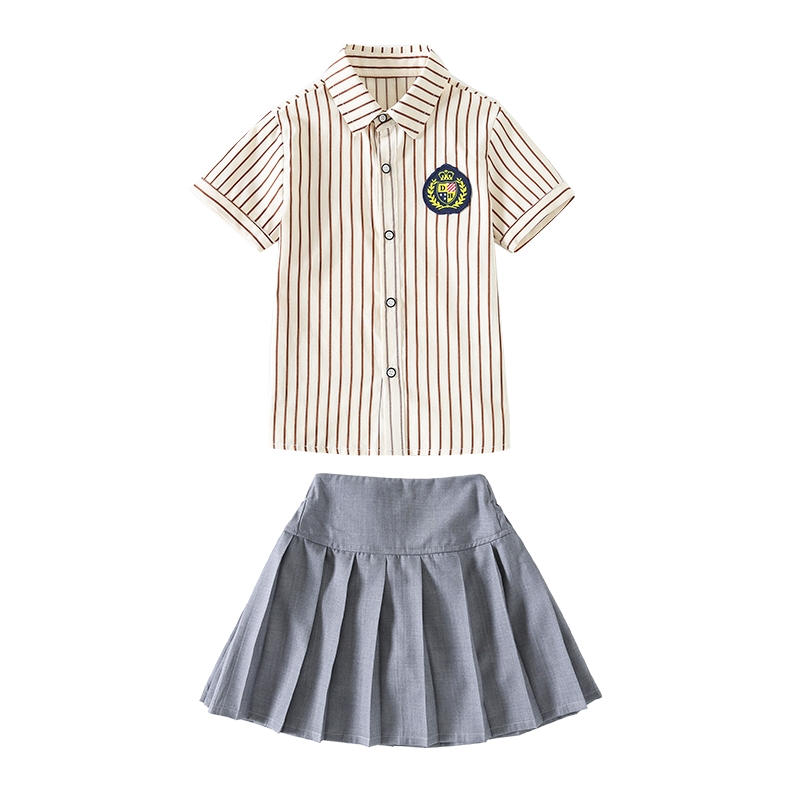 幼儿园园服夏天小学生校服夏装短袖夏季毕业班服六一儿童演出服