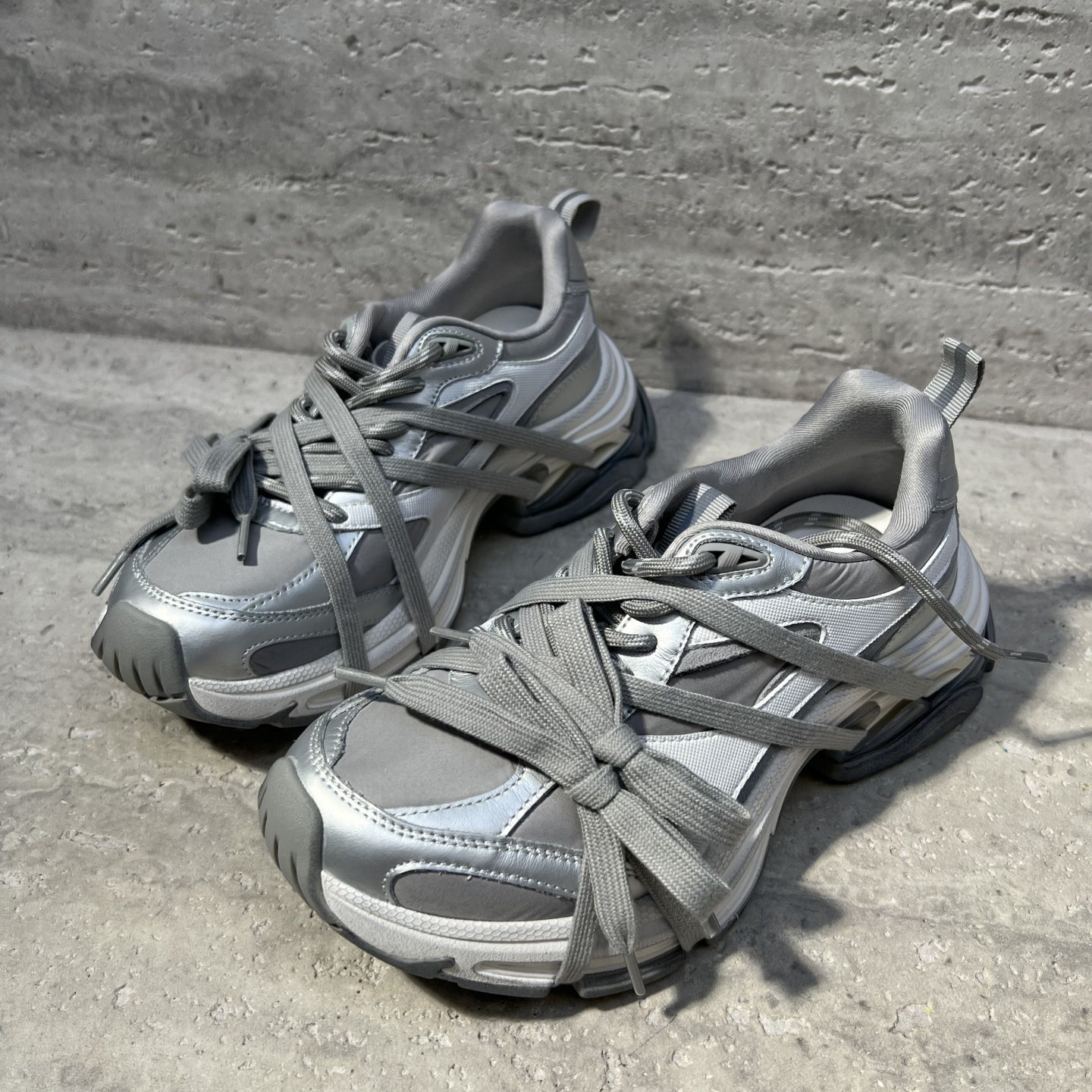 欧洲站2026春款欧货真皮女鞋系带增高运动松糕鞋街头风运动老爹鞋,淘宝优惠券,粉丝福利购,淘宝优惠卷