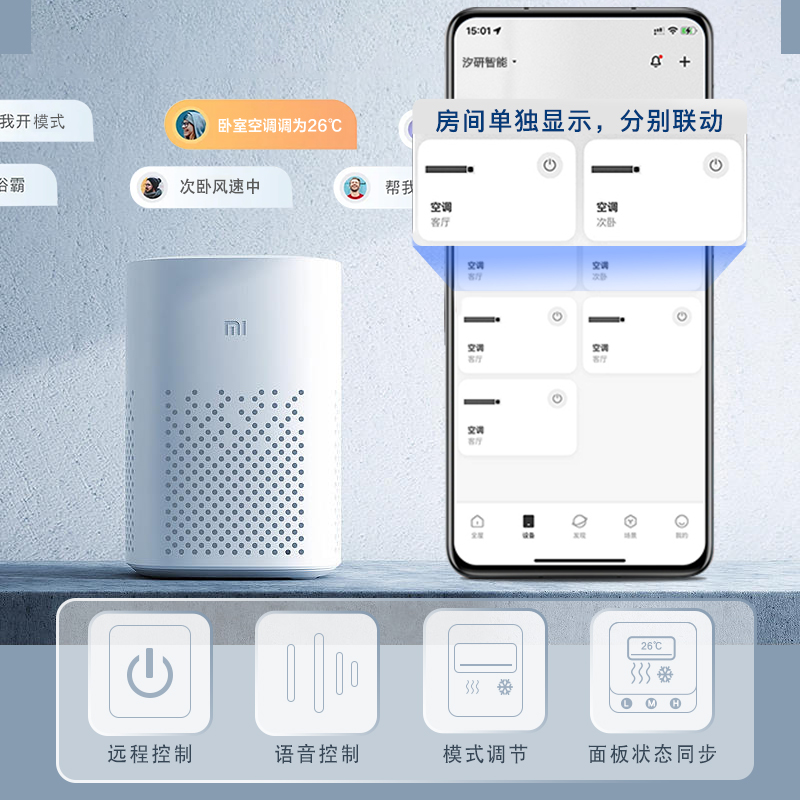 日立美的格力VRF中央空调控制器智能温控器 接入小米米家WiFi控制 - 图1