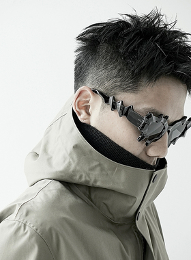 不规则搞怪男女溶解墨镜