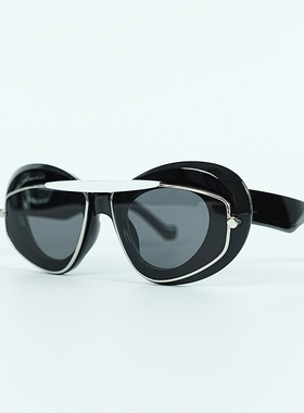 防紫外线圆形复古男女墨镜