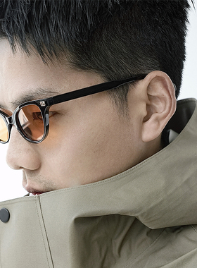 方形日潮港风男女太阳镜