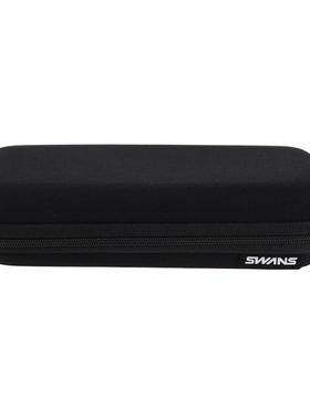 代购SWANS女士太阳镜UV防护偏光防眩光高清晰度方形黑色超轻户外