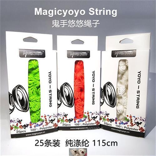 magicyoyo鬼手24股25条装高质量yoyo悠悠球线溜溜球绳子115cm - 图0