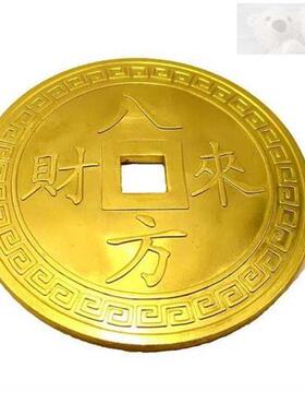 金蟾嘴里的吸财钱招财兽口中含的铜钱吞金兽叼的钱金蝉进宝钱大号