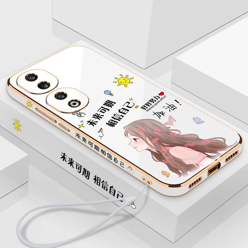 适用华为荣耀90手机壳honor90pro保护90lite硅胶套REA一AN00全包REP防摔软外壳por女p可爱动漫二次元曲屏专用 - 图1