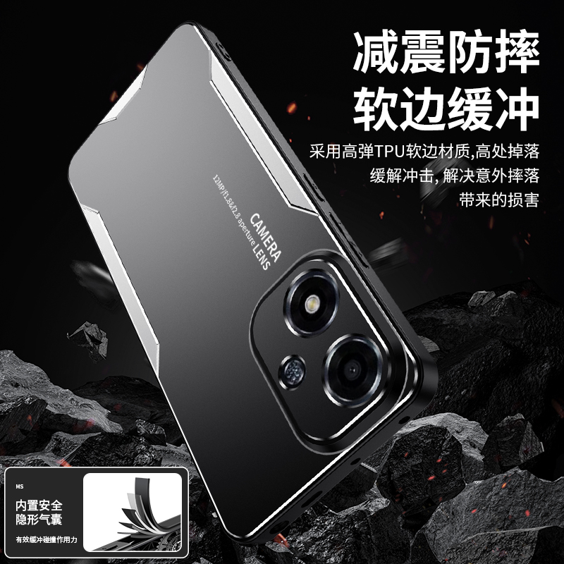 oppoA2m手机壳oppo金属A2m保护硅胶套PJU110全包5G防摔opa磨砂oppa软opooa硬壳m5g男女opopa高级oppopju新款 - 图3