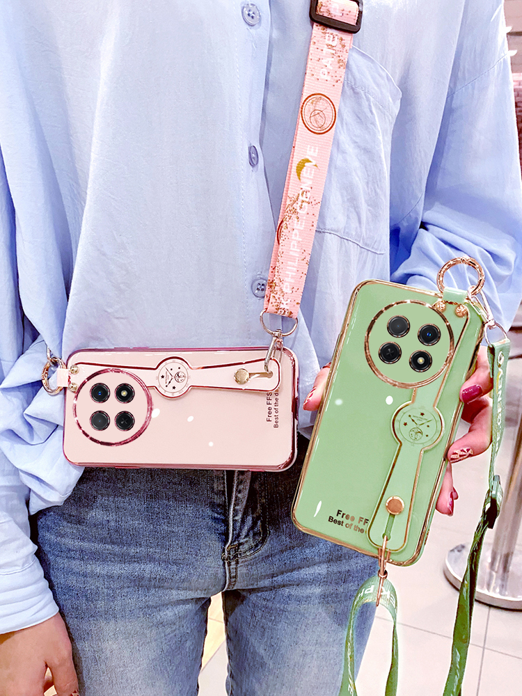 适用华为畅享60x手机壳畅想X60腕带保护硅胶套STG一AL00斜挎挂绳全包STGAL防摔软壳畅亨ALOO女STGALOO可背带 - 图3