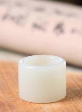 天然和田玉籽料扳指男士大拇指