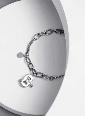 INJOYLIFE拼接手链礼物女潮流首饰小众L设计手饰简约百搭学生饰品
