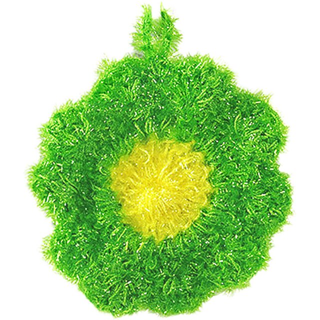 Korea imported scouring pad, flower acrylic fiber dish towel, kitchen soft decontamination rag