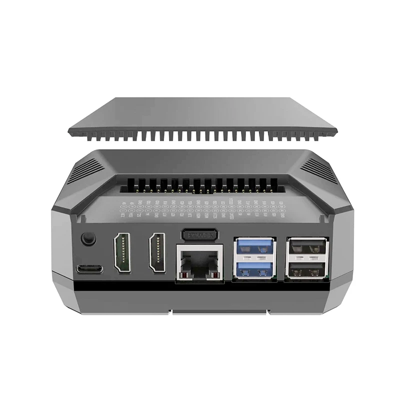 Корпус из алюминиевого сплава Argon One V3/V3 M.2 для Raspberry Pi 5, встроенный регулируемый 30 мм вентилятор скорости