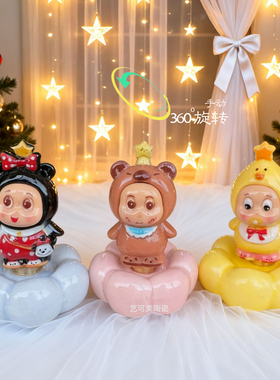 圣诞树桌面摆件创意礼品送女生闺蜜生日礼物景德镇圣诞树