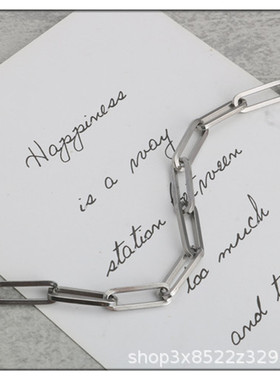 欧美款工业风钛钢蹦迪手链