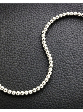 发型师街头风夜店钛钢佛珠链